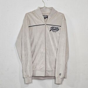 Runtz Around The World Velour Cream/Slate Men's Jacket Rare Sz XXL RUNTZ